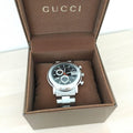 Gucci G Chrono Black Dial Stainless Steel Watch For Men - YA101309