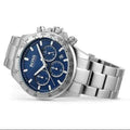 Hugo Boss Hero Sport Chronograph Blue Dial Silver Steel Strap Watch for Men - 1513755