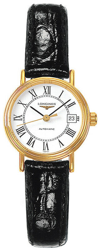 Longines Presence Automatic White Dial Black Watch for Women - L4.321.2.11.2