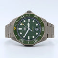 Tag Heuer Aquaracer Professional 300 Automatic Green Dial Silver Steel Strap Watch for Men - WBP208B.BF0631