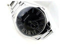 Emporio Armani Valente Quartz Black Dial Silver Steel Strap Watch For Men - AR11086