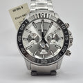 Fossil Bannon Multifunction Chronograph Silver Dial Silver Steel Strap Watch for Men - BQ2490