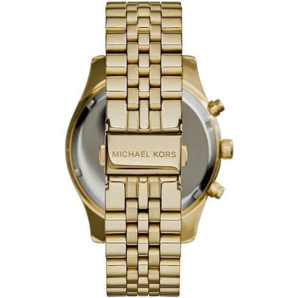 Michael Kors Lexington Gold Dial Gold Stainless Steel Strap Watch for Men - MK8494