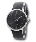 Calvin Klein High Noon Quartz Black Dial Black Leather Strap Watch for Men - K8M211C1