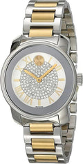 Movado Bold Silver Dial Two Tone Steel Strap Watch For Women - 3600256