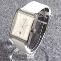 Calvin Klein Window White Dial White Leather Strap Watch for Men - K2M21120