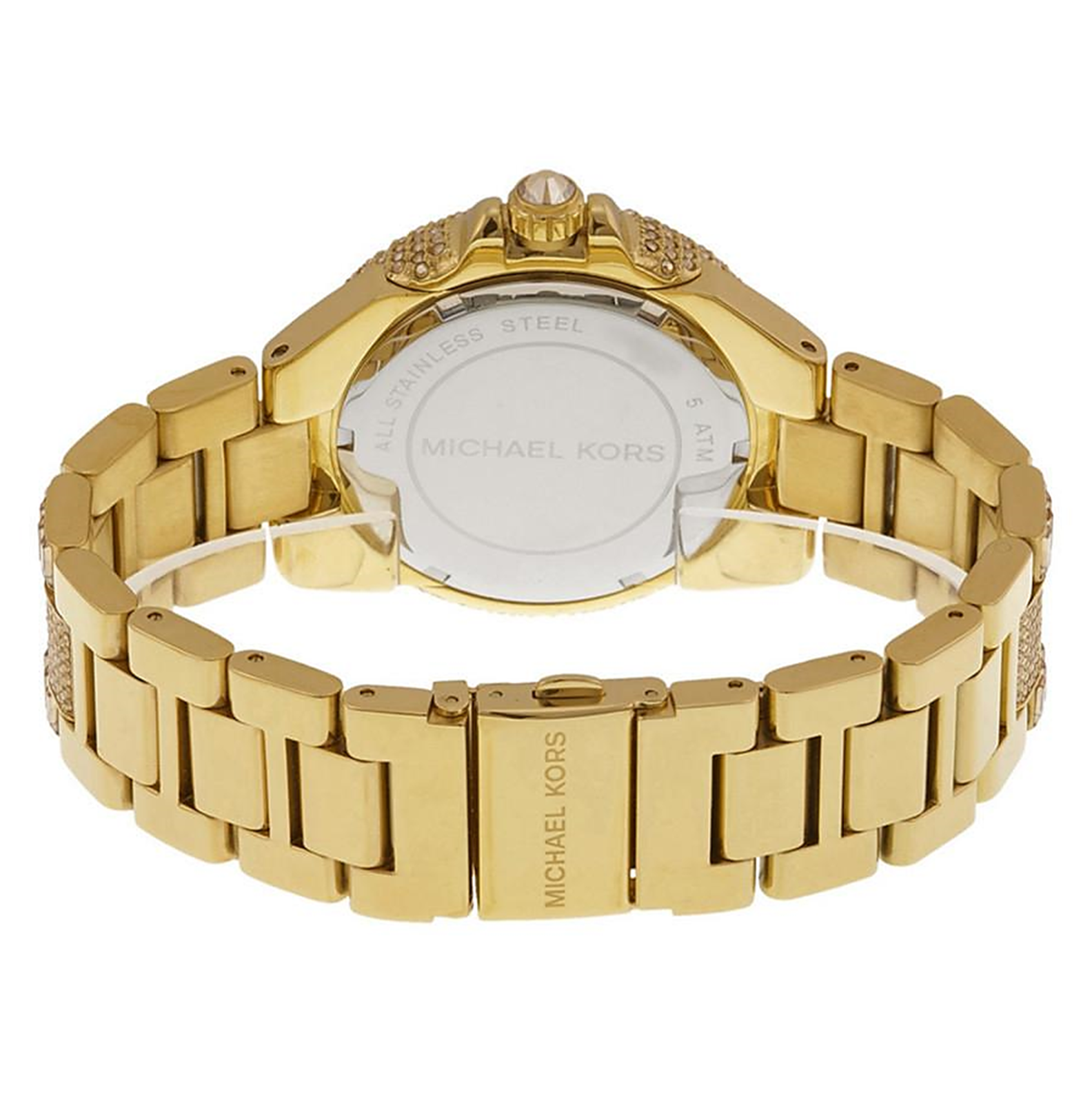 Michael Kors Camille Gold Diamonds Dial Steel Strap Watch for Women - MK5720