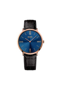 Hugo Boss Classic Jackson Blue Dial Brown Leather Strap Watch for Men - 1513458