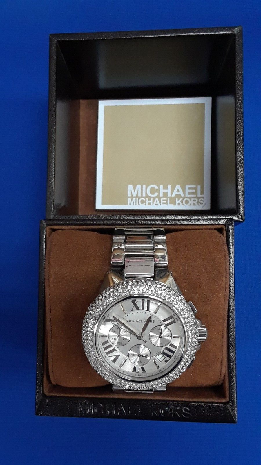 Michael Kors Camille Silver Dial Silver Steel Strap Watch for Women - MK5634