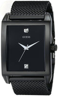 Guess Diamonds Black Dial Black Mesh Strap Watch for Men - W0298G1