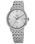 Omega De Ville Prestige Co-Axial Silver Dial Silver Steel Strap Watch for Men - 424.10.40.20.02.003