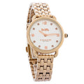 Coach Delancey White Dial Rose Gold Steel Strap Watch for Women - 14502783