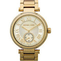 Michael Kors Skylar Gold Dial Gold Steel Strap Watch for Women - MK5867