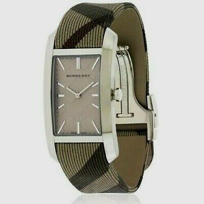 Burberry Nova Check Brown Dial Brown Leather Strap Watch For Women - BU9404