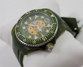 Gucci Dive Automatic Green Dial Green Rubber Strap Unisex Watch - YA136345