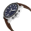 Tissot Supersport Chrono Blue Dial Brown Leather Strap Watch For Men - T125.617.16.041.00