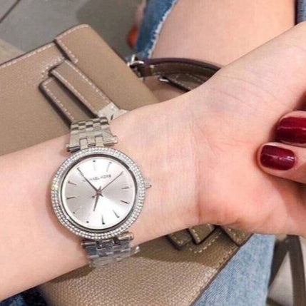 Michael Kors Darci Silver Dial Silver Stainless Steel Strap Watch for Women - MK3429