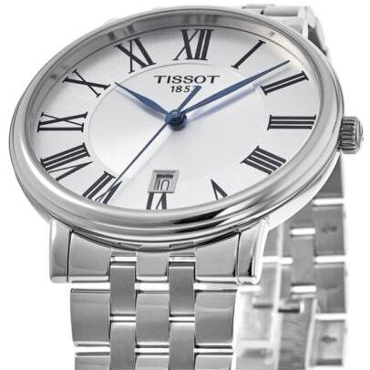 Tissot Carson Premium Quartz Silver Dial Silver Steel Strap Watch For Men - T122.410.11.033.00