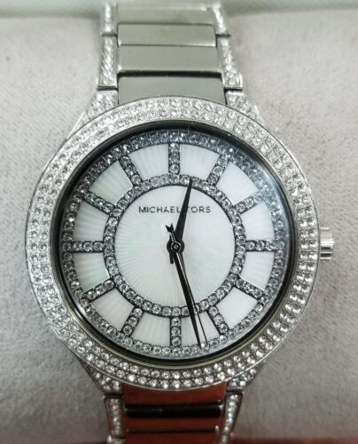 Michael Kors Kerry Silver Tone Silver Steel Strap Watch for Women - MK3311