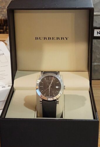 Burberry The City Brown Dial Brown Leather Strap Watch for Women - BU1775