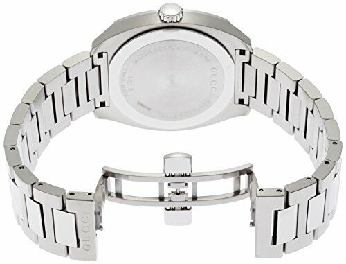 Gucci GG2570 Quartz Silver Dial Silver Steel Strap Watch For Men - YA142308