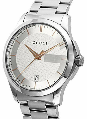 Gucci G Timeless Quartz Silver Dial Silver Steel Strap Unisex Watch - YA126442