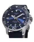 Tissot Seastar 1000 Powermatic 80 Silicium Blue Dial Nylon Strap Watch For Men - T120.407.17.041.01