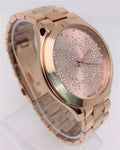 Michael Kors Slim Runway Rose Gold Dial Rose Gold Steel Strap Watch for Women - MK3591