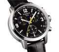 Tissot PRC 200 Black Leather Strap 42mm Chronograph Watch For Men - T055.417.16.057.00