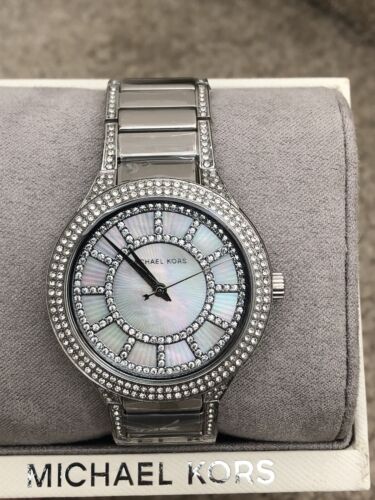 Michael Kors Kerry Silver Tone Silver Steel Strap Watch for Women - MK3311