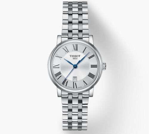 Tissot Carson Premium Lady Silver Dial Silver Steel Strap Watch For Women - T122.210.11.033.00