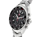 Tag Heuer Senna Chronograph Special Edition Black Dial Silver Steel Strap Watch for Men - CAZ1015.BA0883