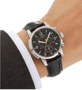 Tissot T Race PRC 200 Chronograph Black Dial Black Leather Strap Watch for Men - T17.1.526.52