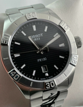 Tissot PR 100 Sport Quartz Black Dial Stainless Steel Strap Watch For Men - T101.610.11.051.00