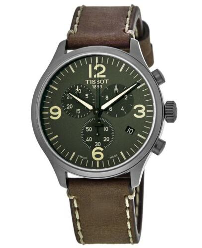 Tissot T Sport Chrono XL Olive Green Dial Watch For Men - T116.617.36.097.00