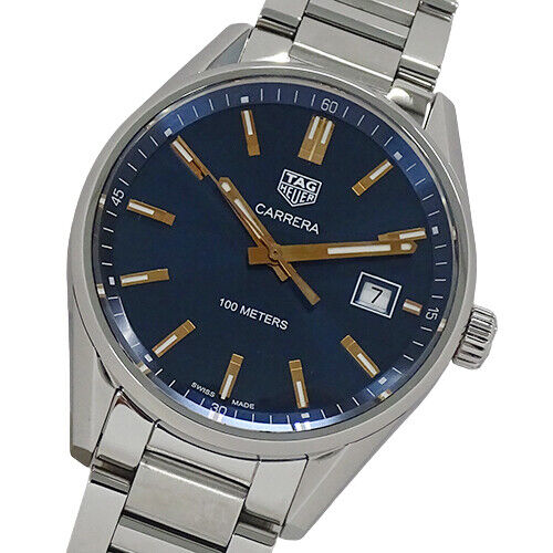 Tag Heuer Carrera Quartz Blue Dial Silver Steel Strap Watch for Women - WAR1112.BA0601