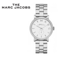 Marc Jacobs Baker White Dial Silver Stainless Steel Strap Watch for Women - MBM3242