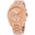 Michael Kors Bradshaw Rose Gold Dial Rose Gold Steel Strap Watch for Women - MK5503