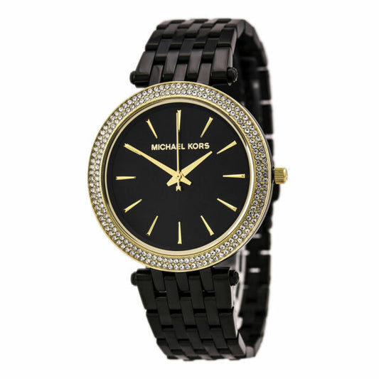 Michael Kors Darci Black Dial Black Steel Strap Watch for Women - MK3322