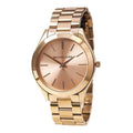 Michael Kors Slim Runway Rose Gold Dial Rose Gold Stainless Steel Strap Watch for Women - MK3197