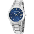 Burberry The City Blue Dial Silver Steel Strap Watch for Men - BU9031