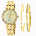 Michael Kors Darci Gold Dial Gold Steel Strap Watch for Women - MK3430