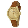 Burberry The Classic Champagne Dial Brown Leather Strap Watch for Women - BU10101