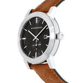 Burberry The City Black Dial Brown Leather Strap Watch for Men - BU9905