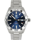 Tag Heuer Aquaracer Blue Dial Silver Steel Strap Watch for Men - WBD1112.BA0928