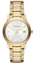 Burberry Heritage White Dial Gold Steel Strap Watch for Women - BU9203