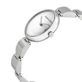 Calvin Klein Wavy Silver Dial Silver Steel Strap Watch for Women - K9U23146