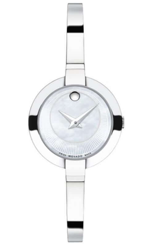 Movado Bela Mother of Pearl Dial Stainless Steel 25mm Watch For Women - 0606616