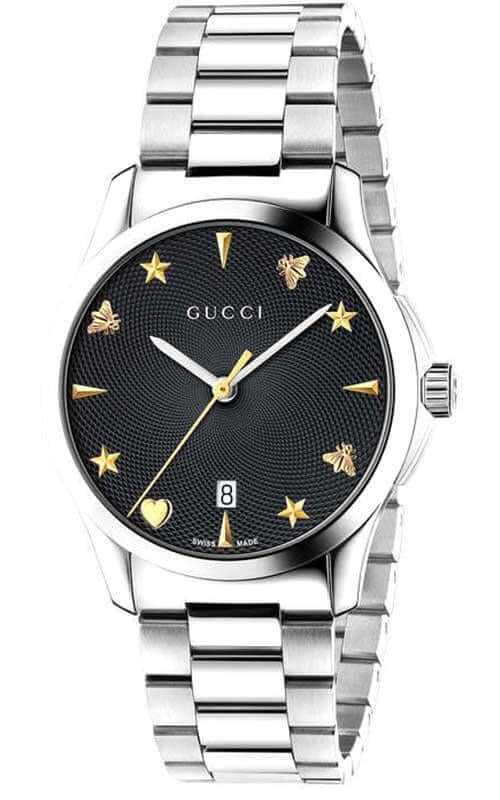 Gucci G Timeless Automatic Silver Stainless Steel Watch For Women - YA1264029