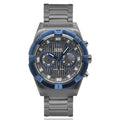 Guess Sport Analog Grey Dial Grey Steel Strap Watch for Men - W0377G5